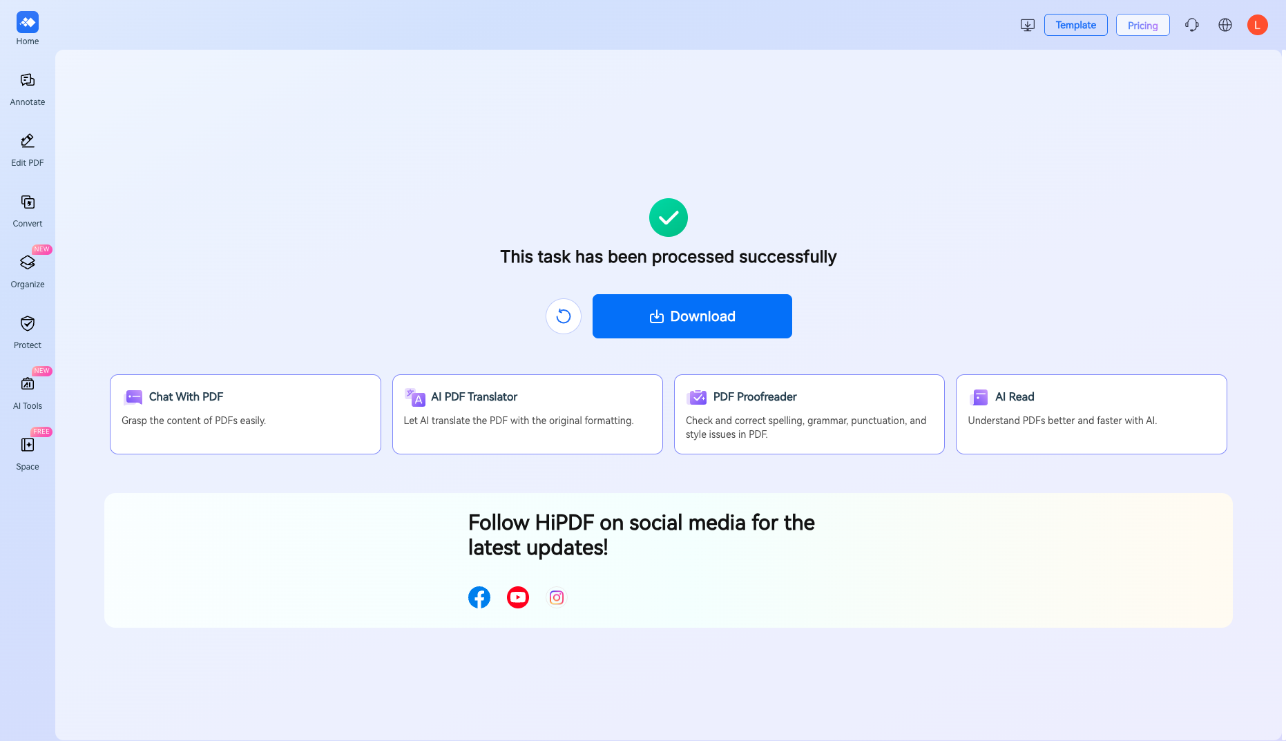 Open result screenshot